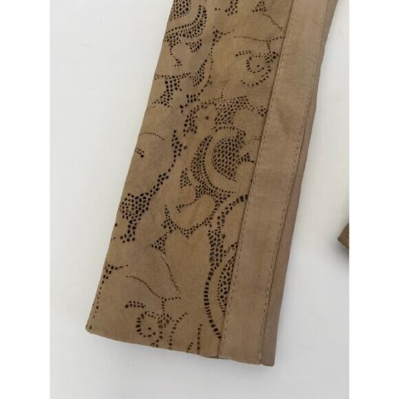 Vintage Vera Pelle Womens 8 Jacket Antica Pelleria Real Italian Leather Silk - Picture 10 of 16